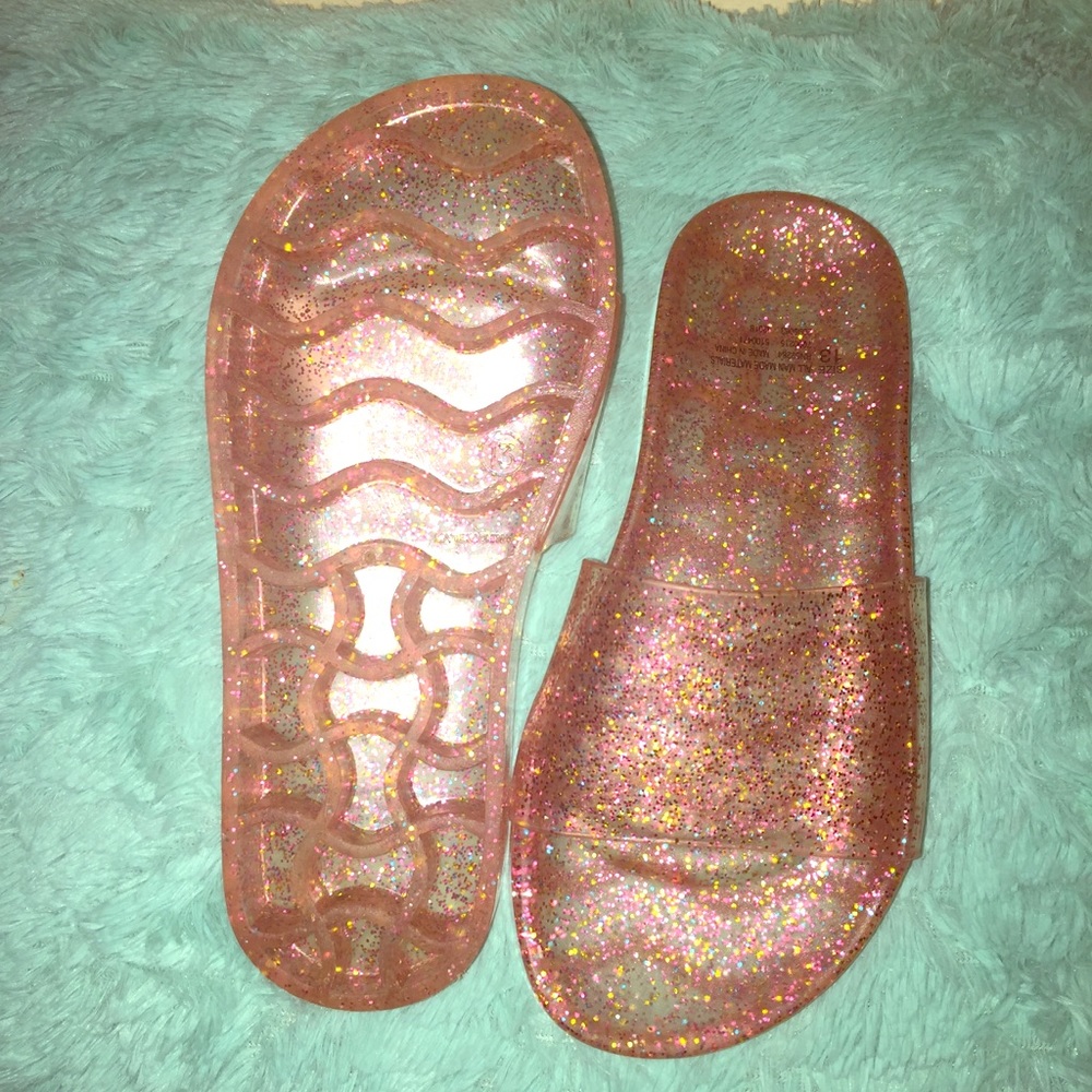Pink, Glittery, Sandals